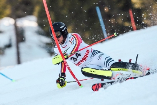 Julian Rauchfuss 3. beim Europa-Cup Slalom am Jenner